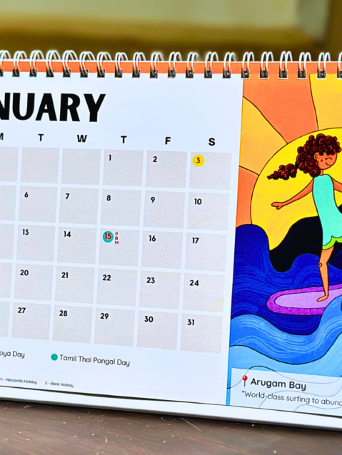 Desk Calendar 2026